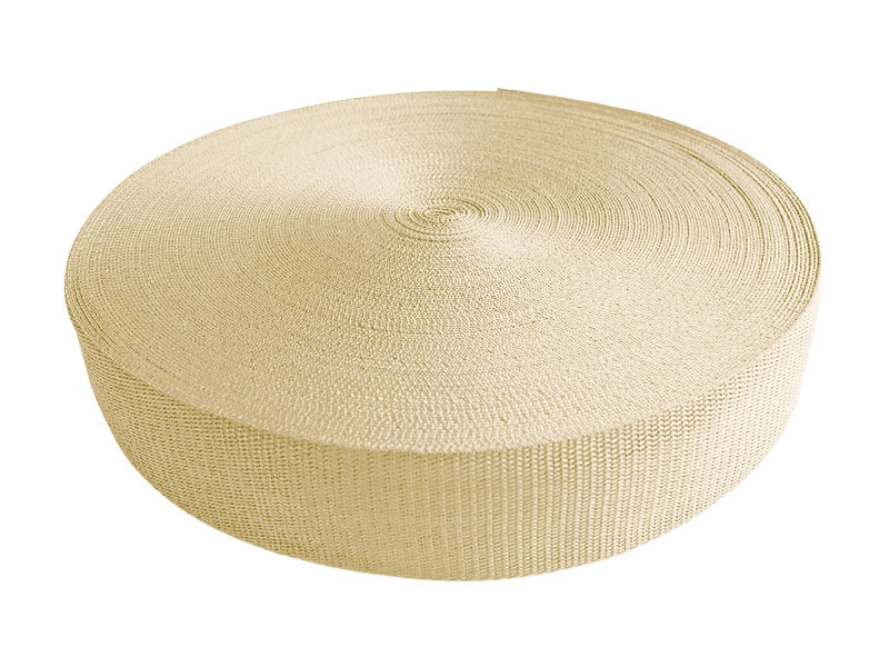 Webbing pp 25 mm / 1,3 mm beige  122 50 mb