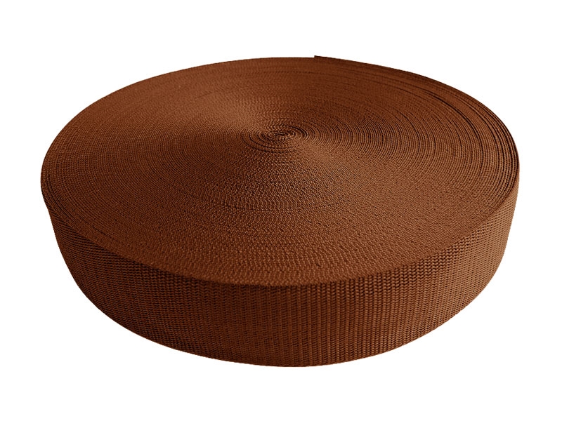 Popruh pp 40 mm / 1,3 mm tmavě hnědá 236 50 m Popruh pp 40 mm / 1,3 mm tmavě hnědá 236 50 m