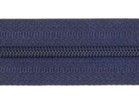 Spiralreißverschlussband mit Kordel 3 (058) navy blau