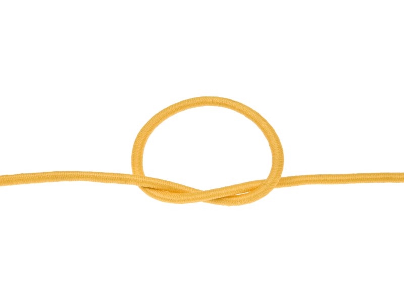 Elastic cord 3 mm yellow 506 polyester 50 mb