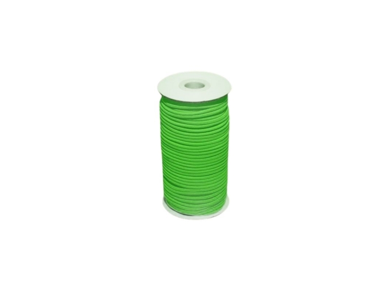 Elastic cord 3 mm light green 151 polyester 50 mb