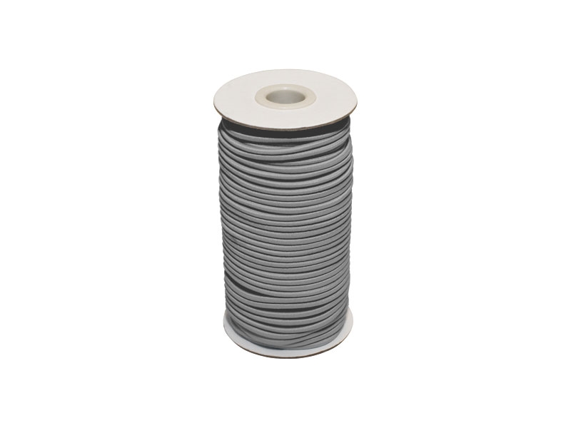 Gummikordel 3 mm grau 134 polyester 50 lm Gummikordel 3 mm grau 134 polyester 50 lm