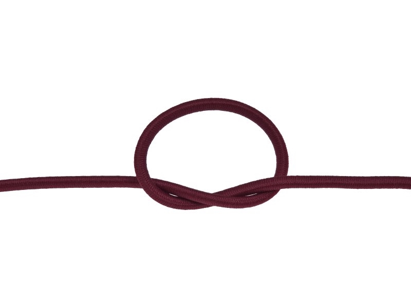 Elastic cord 3 mm maroon 525 polyester 50 mb