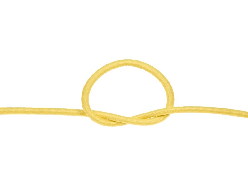 Gummikordel 3 mm gelb 504 polyester 50 lm