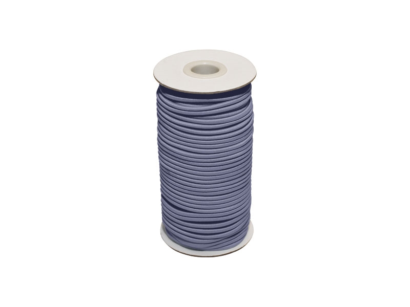 Elastic cord 3 mm dark blue 398 polyester 50 mb