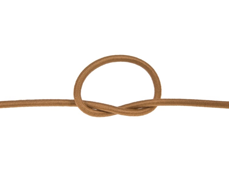 Gummikordel 3 mm hellbraun 508 polyester 50 lm
