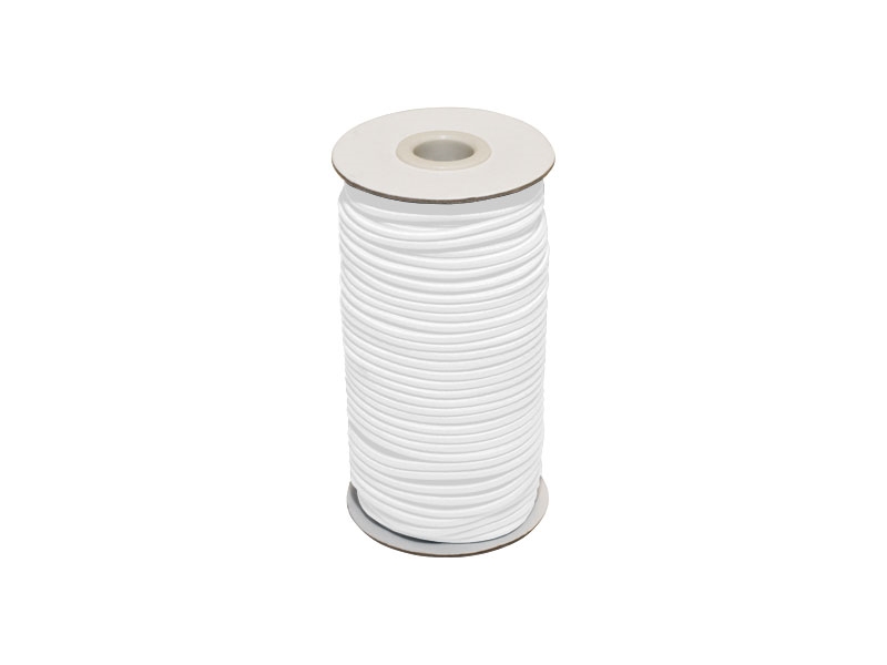 Elastic cord 10 mm white 501 polyester 25 mb Elastic cord 10 mm white 501 polyester 25 mb