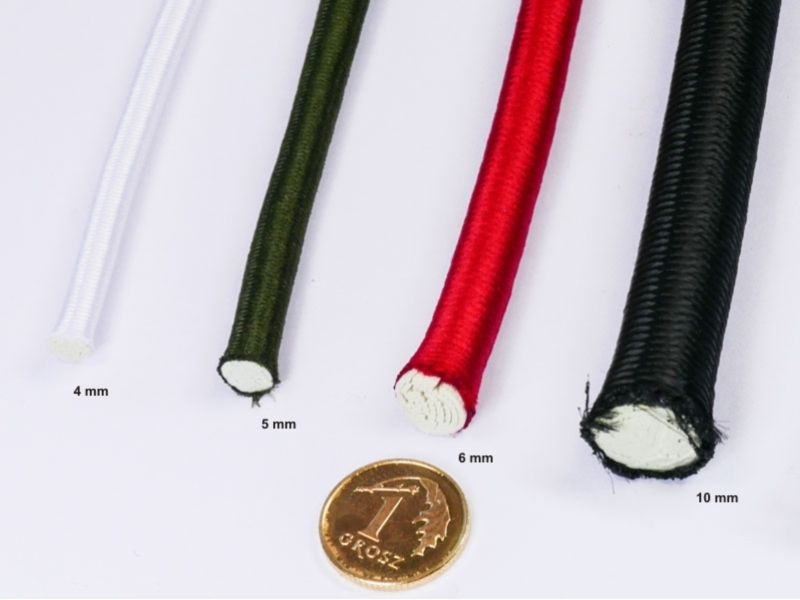 Elastic cord 5 mm khaki 173 polyester 50 mb Elastic cord 5 mm khaki 173 polyester 50 mb