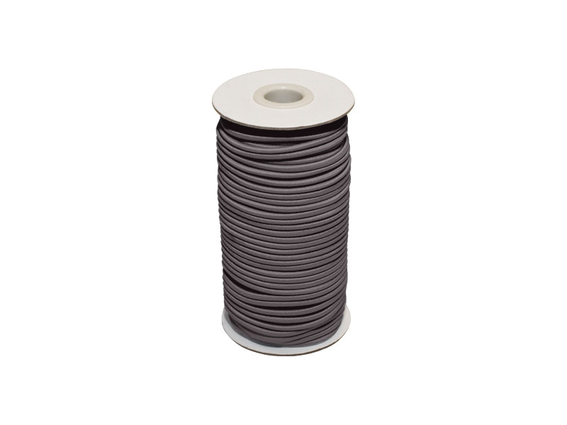 Elastic cord 5 mm graphite 301 polyester 50 mb Elastic cord 5 mm graphite 301 polyester 50 mb