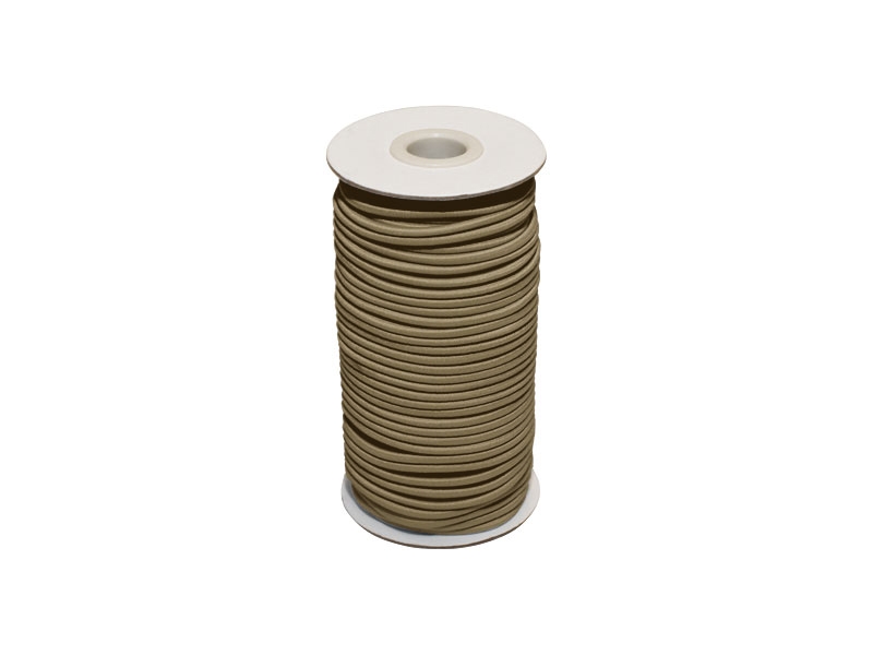 Elastic cord 5 mm dark beige 894 polyester 50 mb Elastic cord 5 mm dark beige 894 polyester 50 mb
