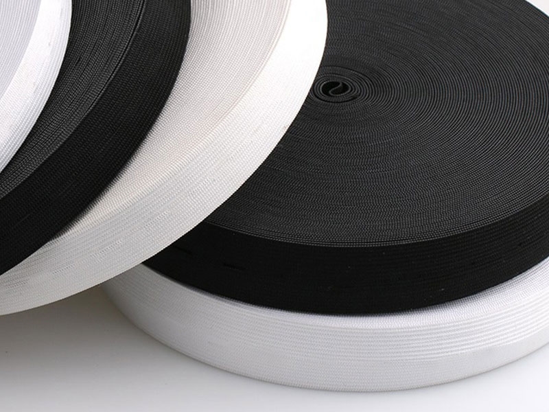 WOVEN ELASTIC TAPE 50 MM (501) WHITE POLYESTER 25 MB