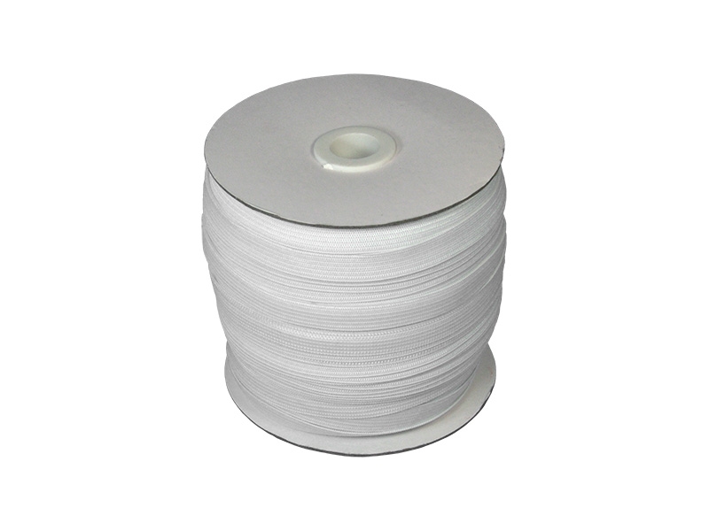 Knitted elastic tape 10 mm (501) white polyester 100 mb Knitted elastic tape 10 mm (501) white polyester 100 mb