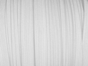 Flat knitted elastic band 10 mm (501) white polyester