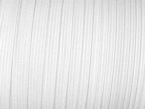 Flat knitted elastic band 15 mm (501) white polyester
