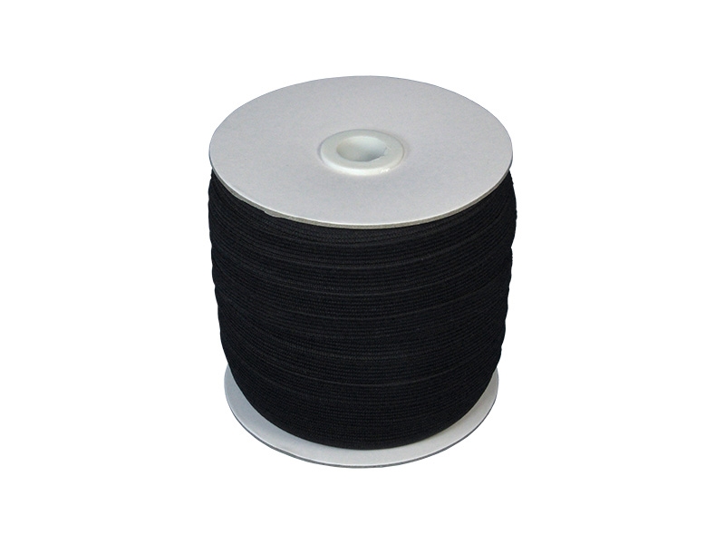 Pruženka hladká pletená 10 mm (580) černá polyester 100 m Pruženka hladká pletená 10 mm (580) černá polyester 100 m