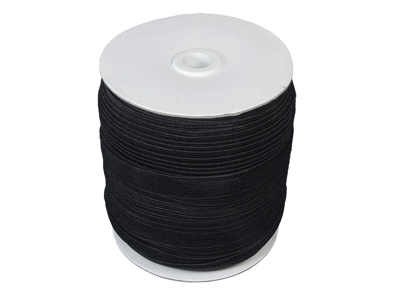 Knitted elastic tape 15 mm (580) black polyester 100 mb Knitted elastic tape 15 mm (580) black polyester 100 mb