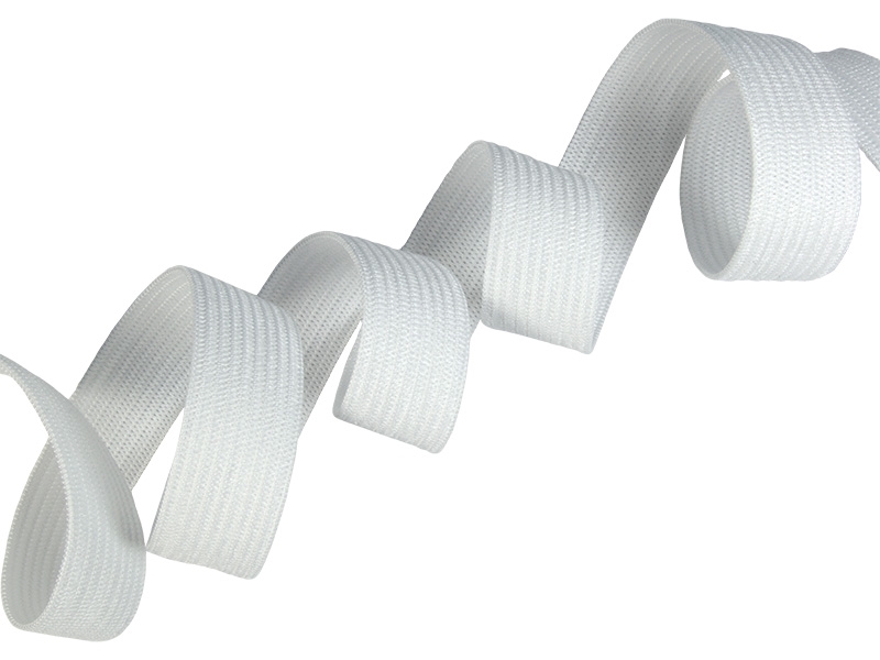 Elastischer band flach gestrickt 40 mm (501) weiß polyester 25 lm Elastischer band flach gestrickt 40 mm (501) weiß polyester 25 lm
