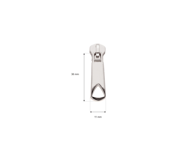 Suwak do taśmy suwakowej metalowej 5 non lock nc3 nikiel połysk Suwak do taśmy suwakowej metalowej 5 non lock nc3 nikiel połysk