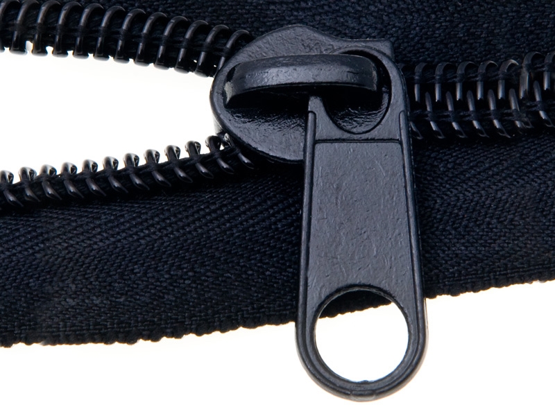 JEZDEC KE SPIRÁLOVÝM ZIPŮM 10 NON LOCK ČERNÝ  50/200  KS