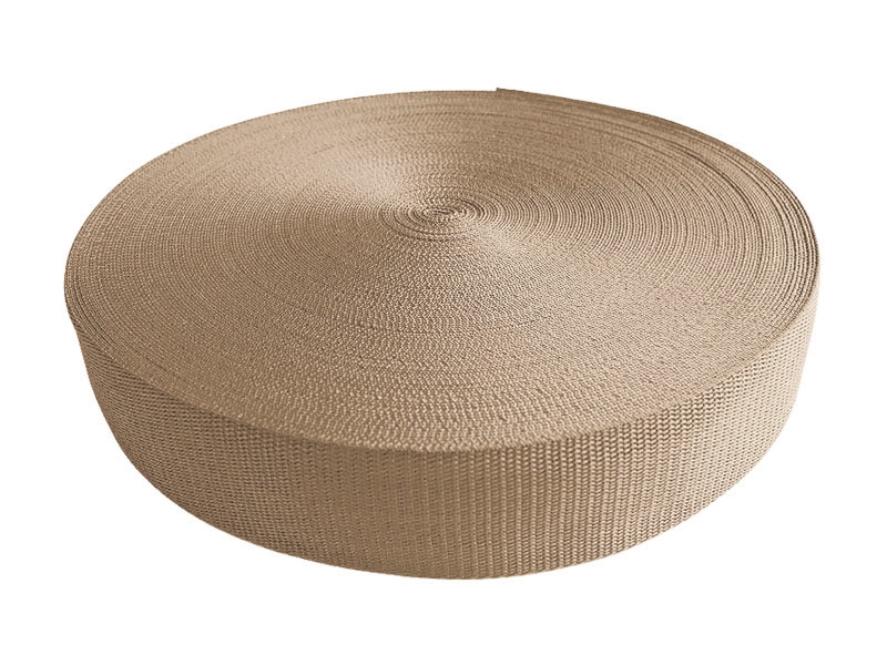 Webbing pp 50 mm / 1,3 mm beige  101 50 mb