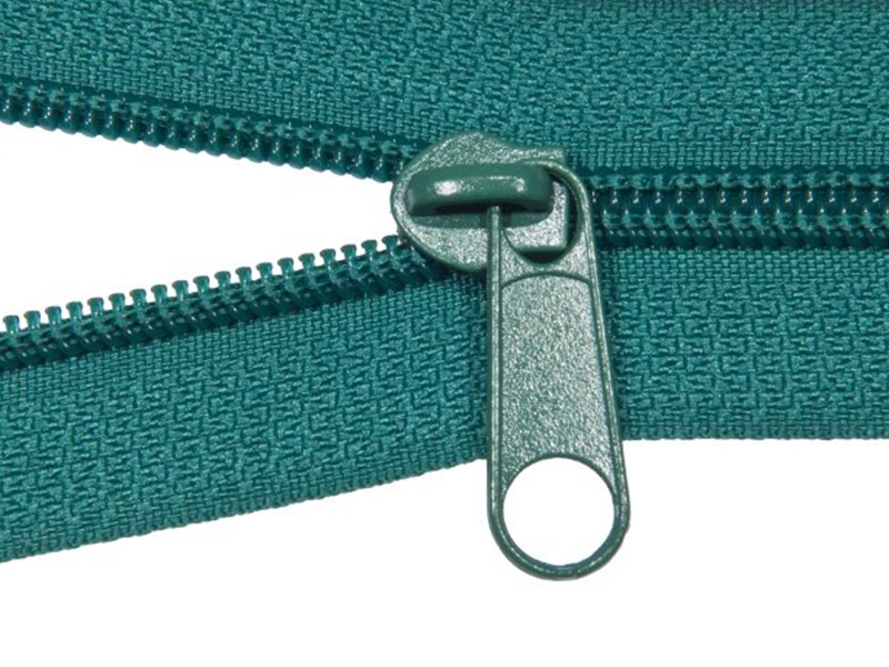 SLIDER FOR NYLON ZIPPER TAPES 5 NON LOCK GREEN 878 100/500 PCS