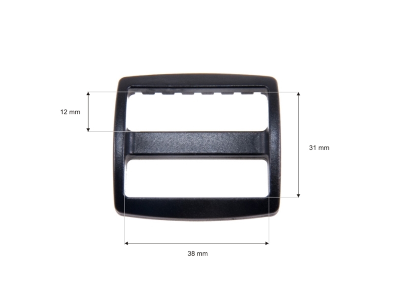 Průvlečná spona 38/31 mm reks černý 100 ks