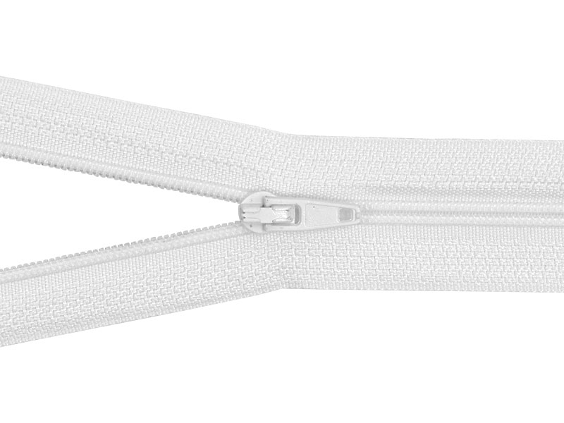 SPIRÁLOVÝ ZIP ŠÍŘE 3 AUTO LOCK NEDĚLITELNÝ 60 CM BÍLÝ 501 50 KS SPIRÁLOVÝ ZIP ŠÍŘE 3 AUTO LOCK NEDĚLITELNÝ 60 CM BÍLÝ 501 50 KS