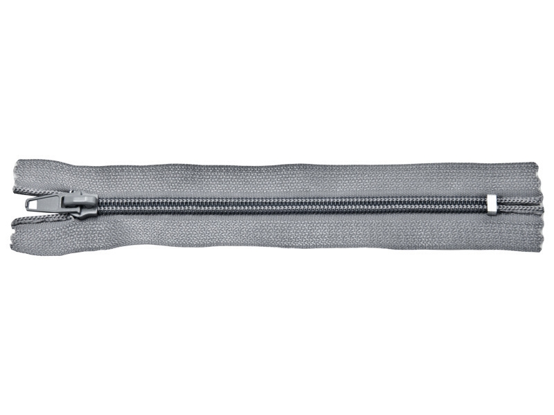 Zamek błyskawiczny spiralny 5 nierozdzielczy auto lock  16 cm (134) szary