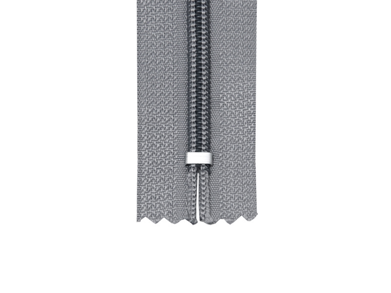 Zamek błyskawiczny spiralny 5 nierozdzielczy auto lock  16 cm (134) szary