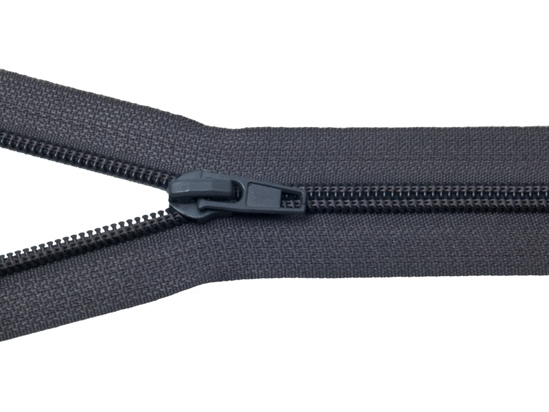 SPIRALREIßVERSCHLUSS 5 AUTO LOCK TEILBAR 70 CM (306) DUNKELGRAU 50 ST.