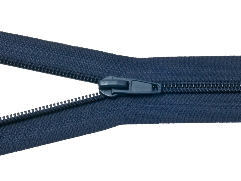 SPIRÁLOVÝ ZIP ŠÍŘE 5 AUTO LOCK DĚLITELNÝ 70 CM (919) TMAVOMODRÁ 50 KS