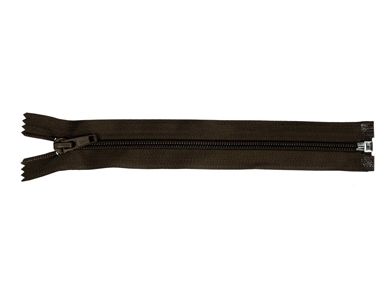 Zamek błyskawiczny spiralny 5 rozdzielczy auto lock  85 cm (141) ciemnobrązowy