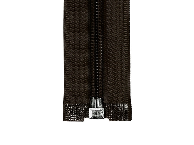 Zamek błyskawiczny spiralny 5 rozdzielczy auto lock  85 cm (141) ciemnobrązowy