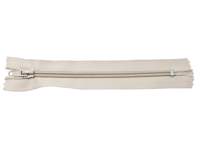 SPIRÁLOVÝ ZIP ŠÍŘE 5 AUTO LOCK  NEDĚLITELNÝ 18 CM SVETLE  BÉŽOVÝ 101 50 KS