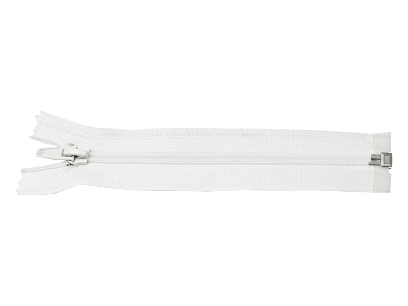 SPIRÁLOVÝ ZIP ŠÍŘE 5 AUTO LOCK DĚLITELNÝ 65 CM (501) BÍLÝ 50 KS