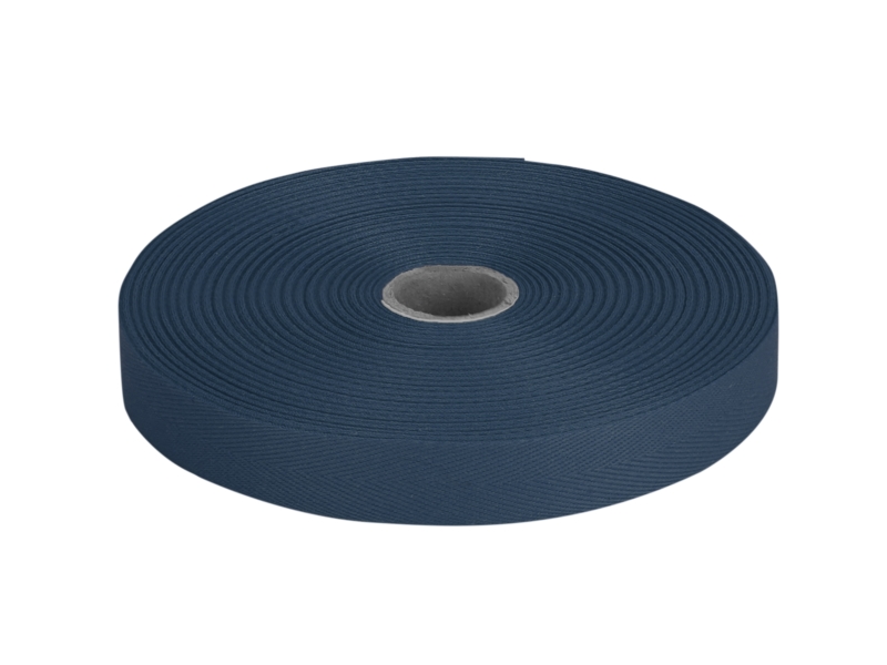 Cotton Twill Tape 25 mm/0,35 mm navy blue (058)