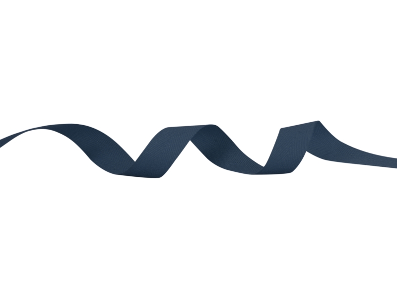 Cotton Twill Tape 25 mm/0,35 mm navy blue (058)