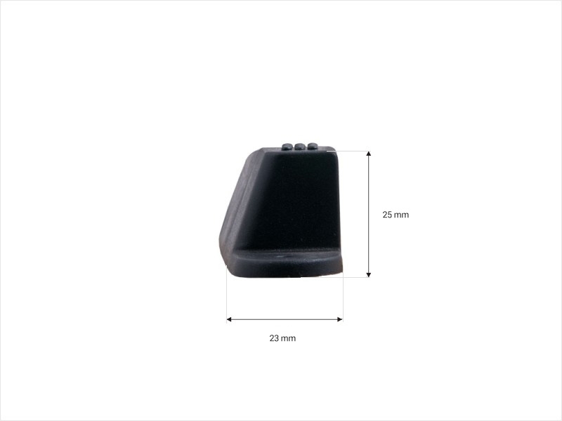 Foot stand for suitcase black 1 pcs.