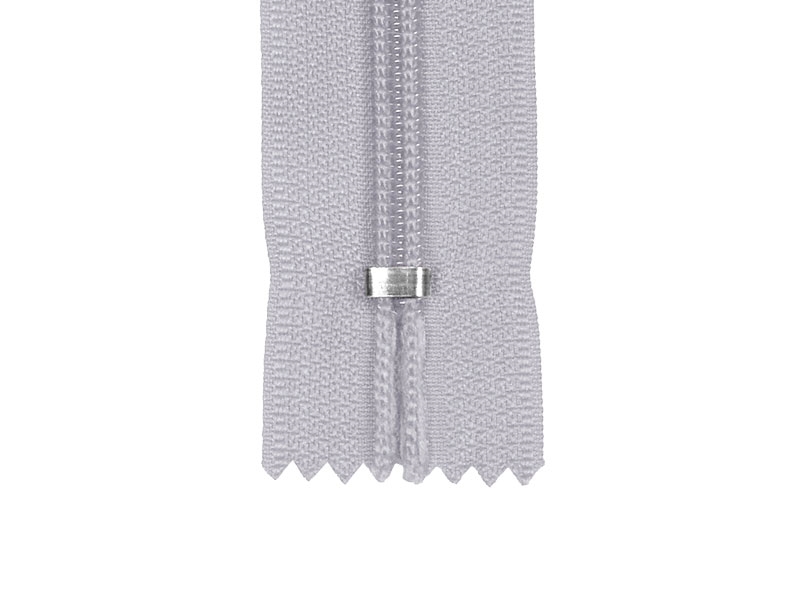 NYLON READY ZIPPER 5   AUTO LOCK CLOSE END 16 CM (336) LIGHT GREY
