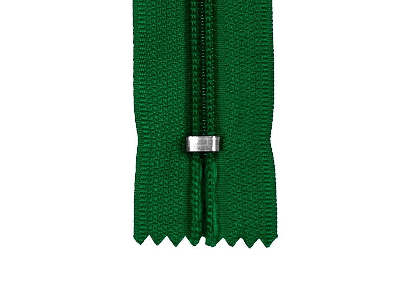 SPIRÁLOVÝ ZIP ŠÍŘE 5 AUTO LOCK NEDĚLITELNÝ 16 CM ZELENÝ 084