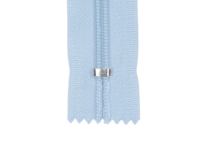 NYLON READY ZIPPER 5 AUTO LOCK CLOSE END 18 CM (351) LIGHT BLUE NYLON READY ZIPPER 5 AUTO LOCK CLOSE END 18 CM (351) LIGHT BLUE