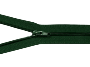 Spirálový zip 5 neoddělitelný automatický zámek 18 cm (153) tmavě zelený