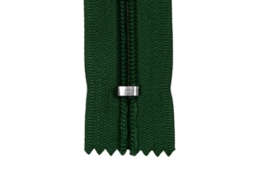 Spirálový zip 5 neoddělitelný automatický zámek 18 cm (153) tmavě zelený