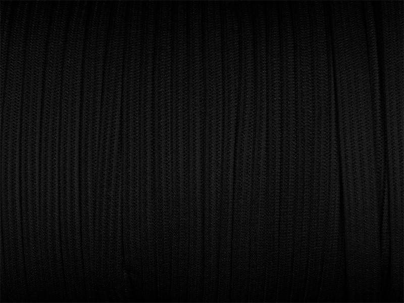 Knitted elastic tape 8 mm (580) black polyester 100 mb Knitted elastic tape 8 mm (580) black polyester 100 mb