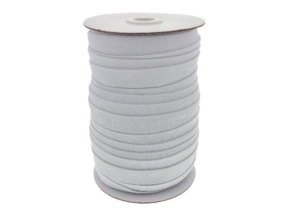 Flat woven elastic band 15 mm (501) white polyester