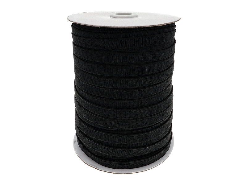 ELASTISCHER BAND FLACH GEWEBTE 15 MM (580) SCHWARZ POLYESTER 50 LM