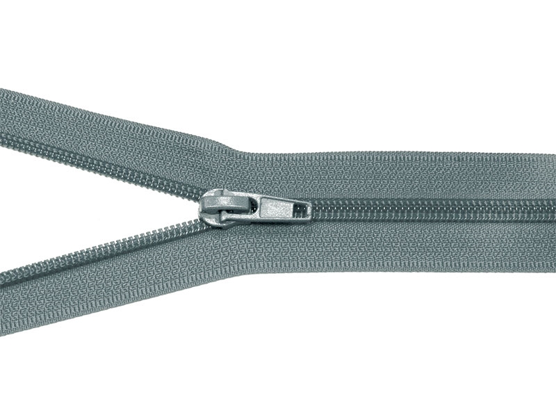 SPIRÁLOVÝ ZIP ŠÍŘE 5 AUTO LOCK DĚLITELNÝ 25 CM (913) ŠEDÝ