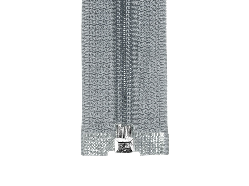 SPIRÁLOVÝ ZIP ŠÍŘE 5 AUTO LOCK DĚLITELNÝ 40 CM (330) ŠEDÝ
