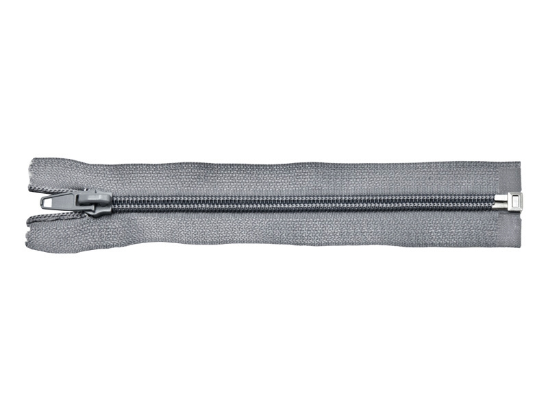 SPIRALREIßVERSCHLUSS 5 AUTO LOCK TEILBAR 35 CM (134) GRAU