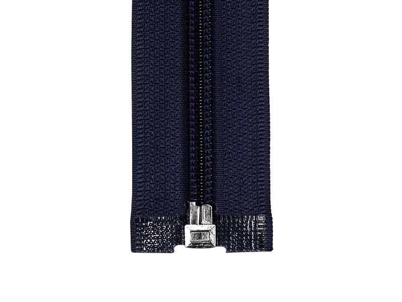 NYLON READY ZIPPER 5 AUTO LOCK OPEN END 25 CM (058) NAVY BLUE